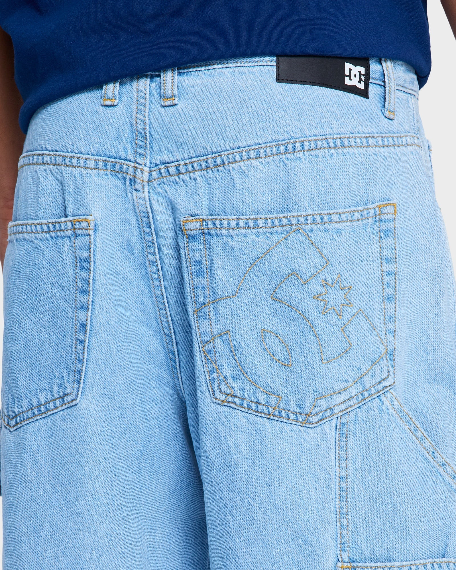 Mens Baggy Denim Carpenter Pants - Image 5