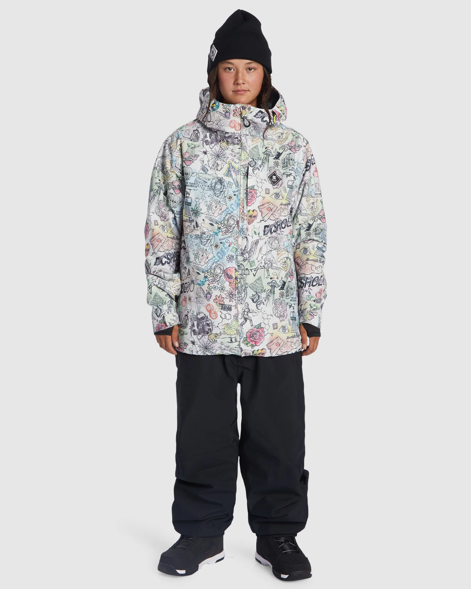 Men's Basis Print Snow Jacket - Image 5
