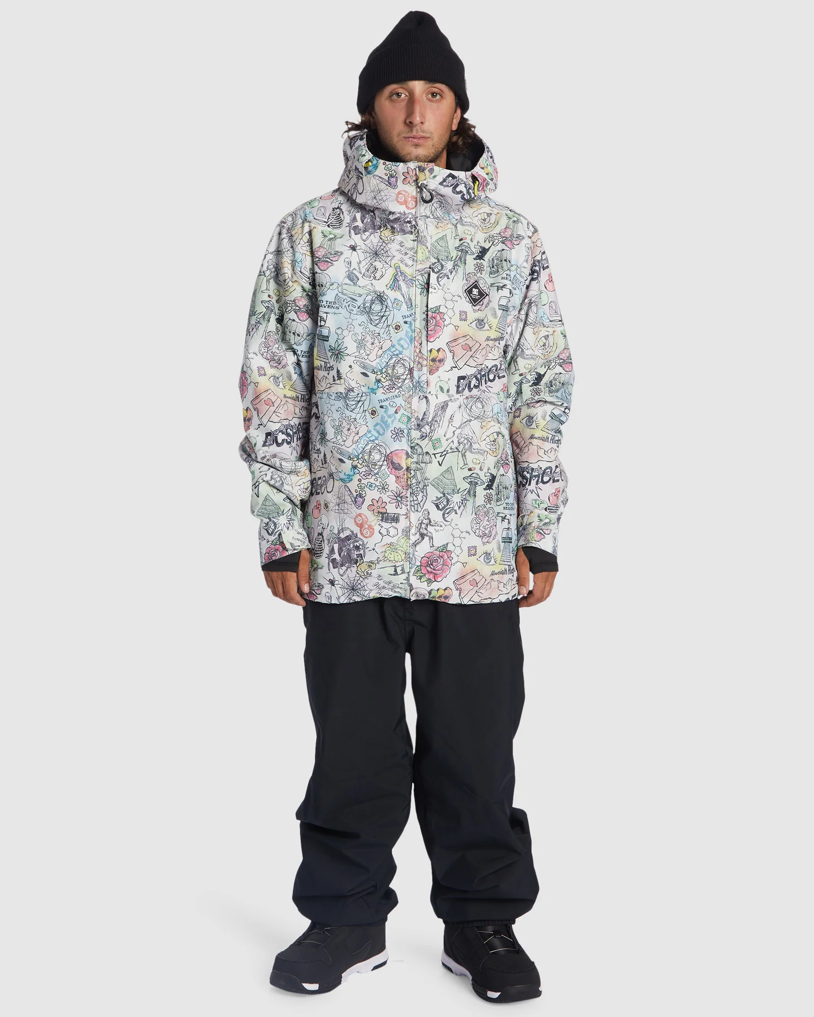 Men's Basis Print Snow Jacket - Image 7
