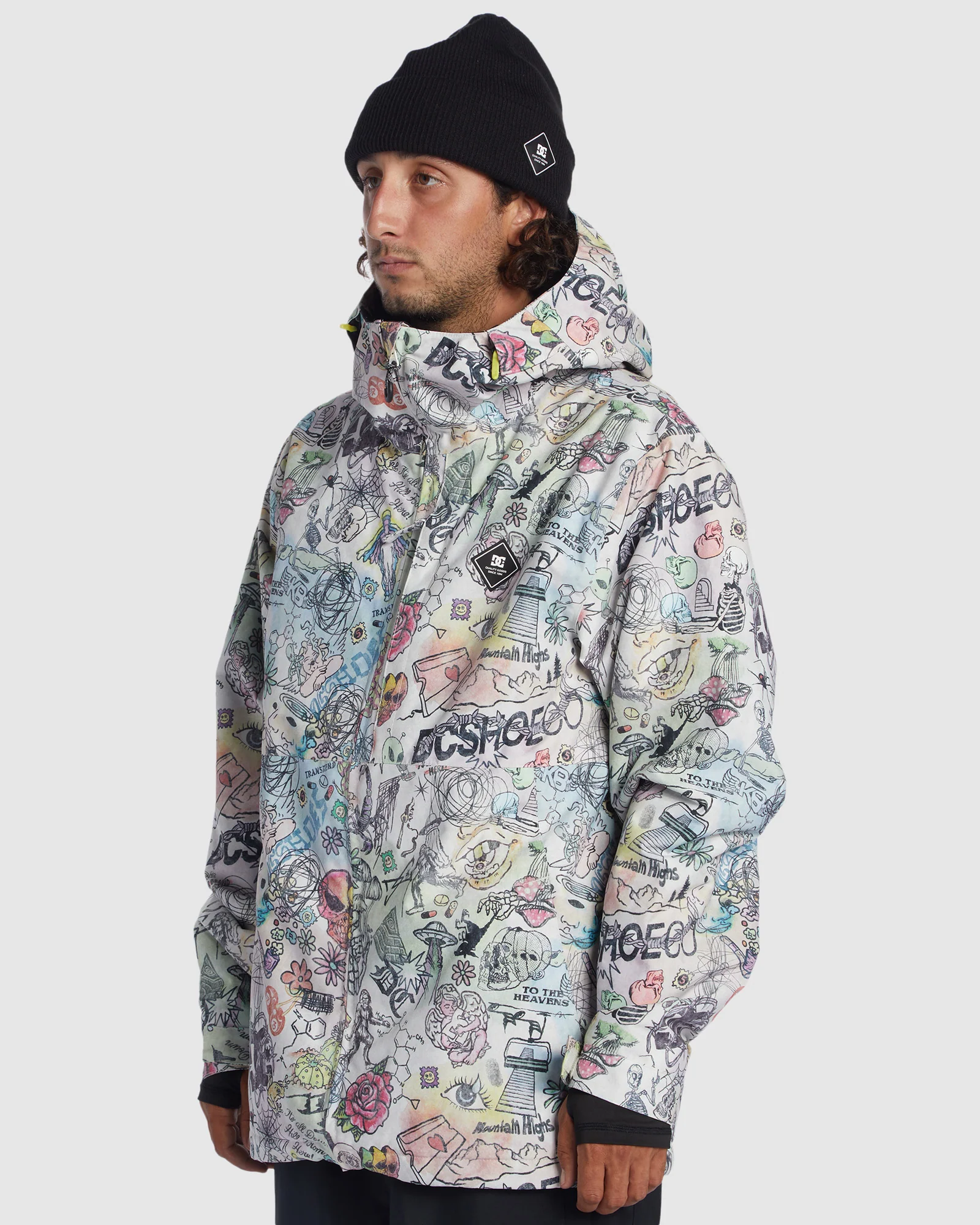 Men's Basis Print Snow Jacket - Image 8