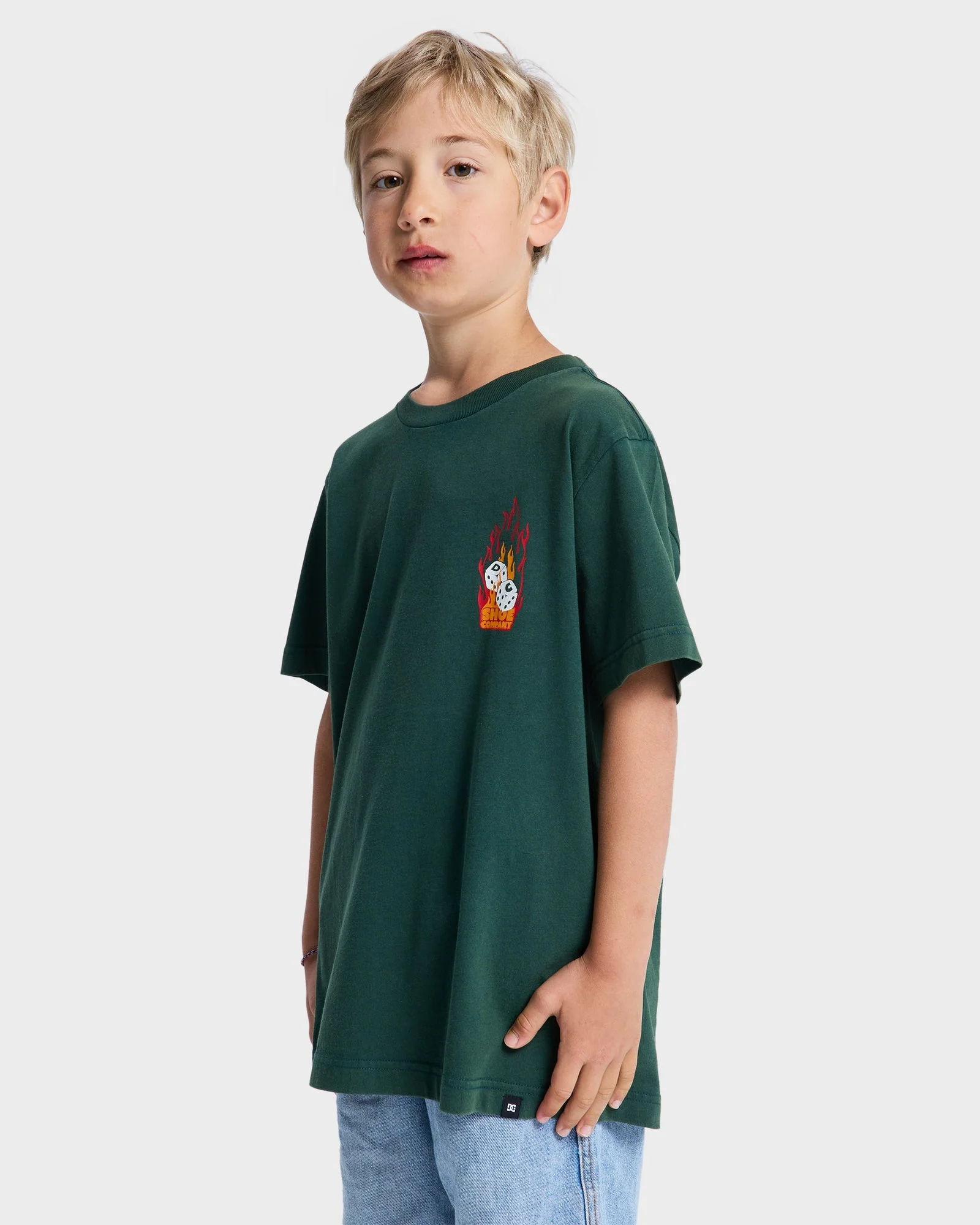 Boys 10-16 Burning Dice T-Shirt - Image 3