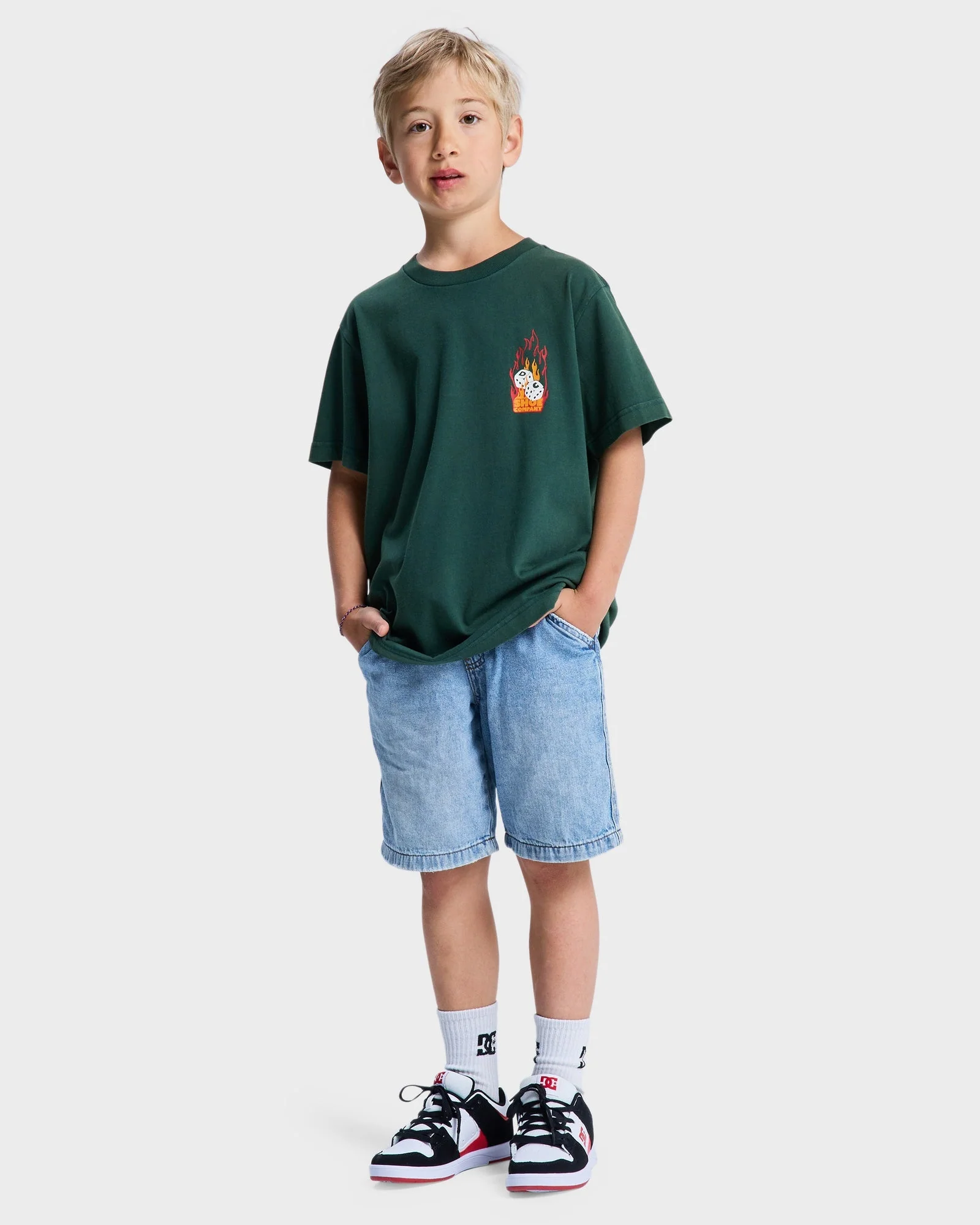 Boys 10-16 Burning Dice T-Shirt - Image 5