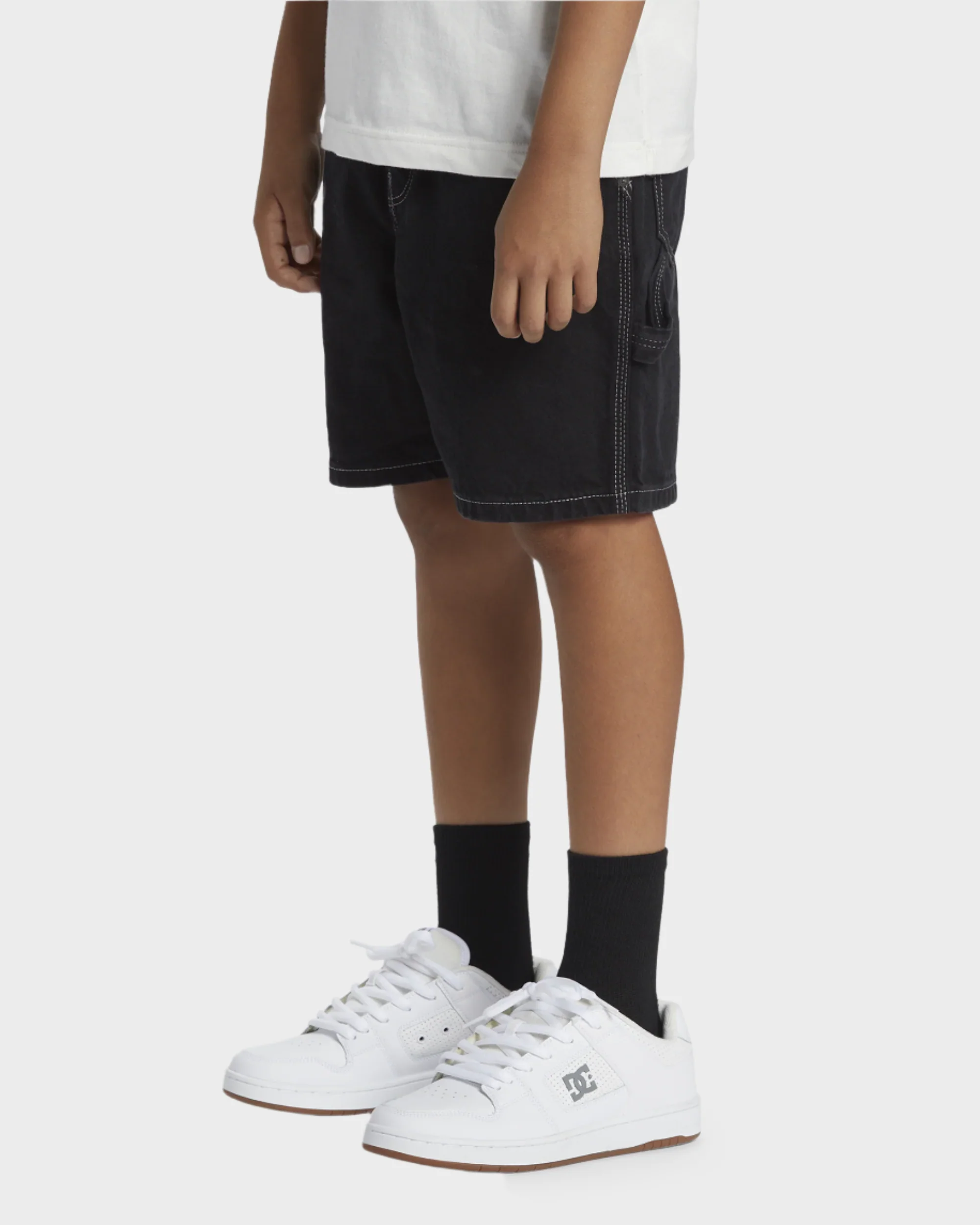 Boys 8-16 Carpenter Baggy Denim Shorts - Image 2