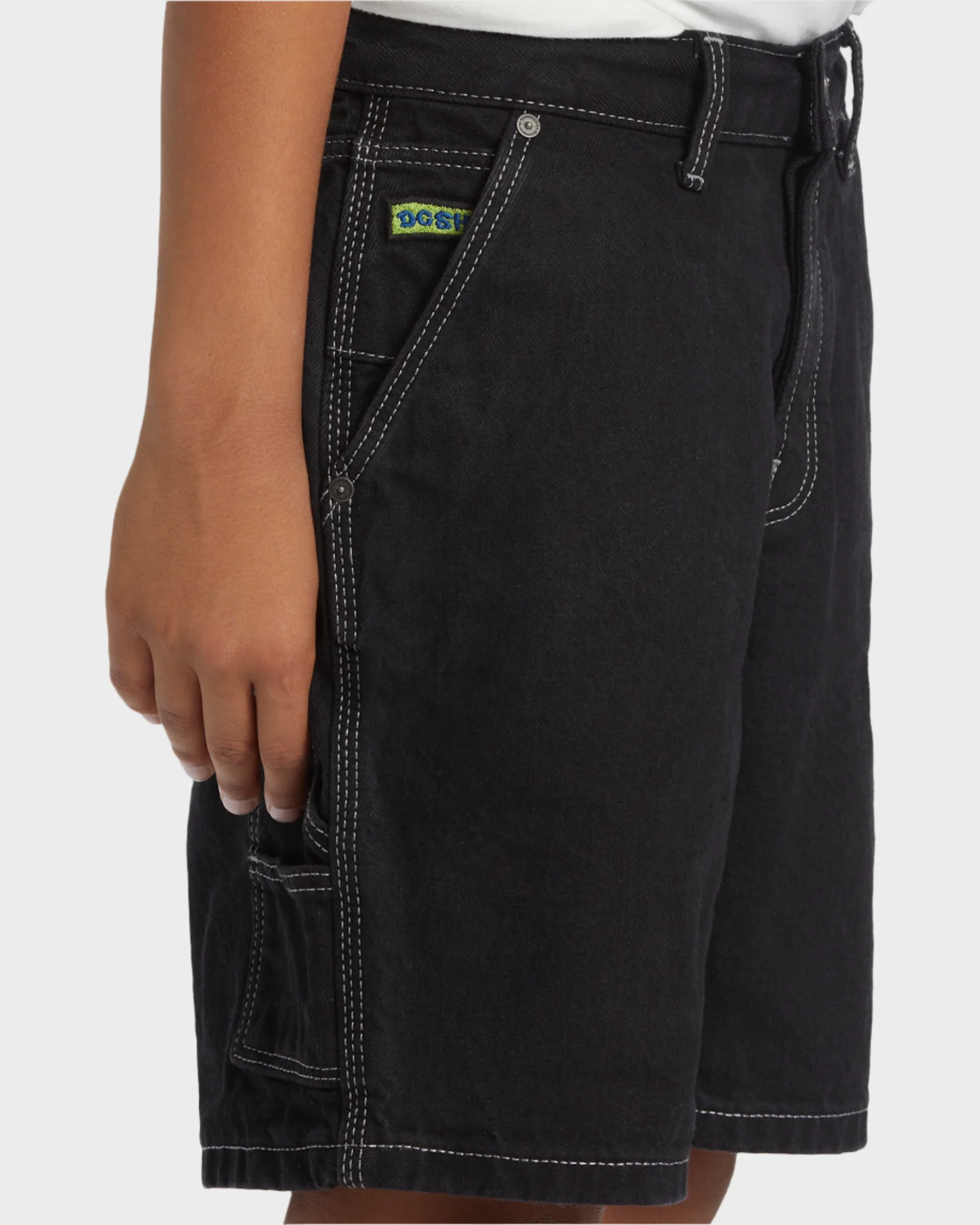 Boys 8-16 Carpenter Baggy Denim Shorts - Image 5