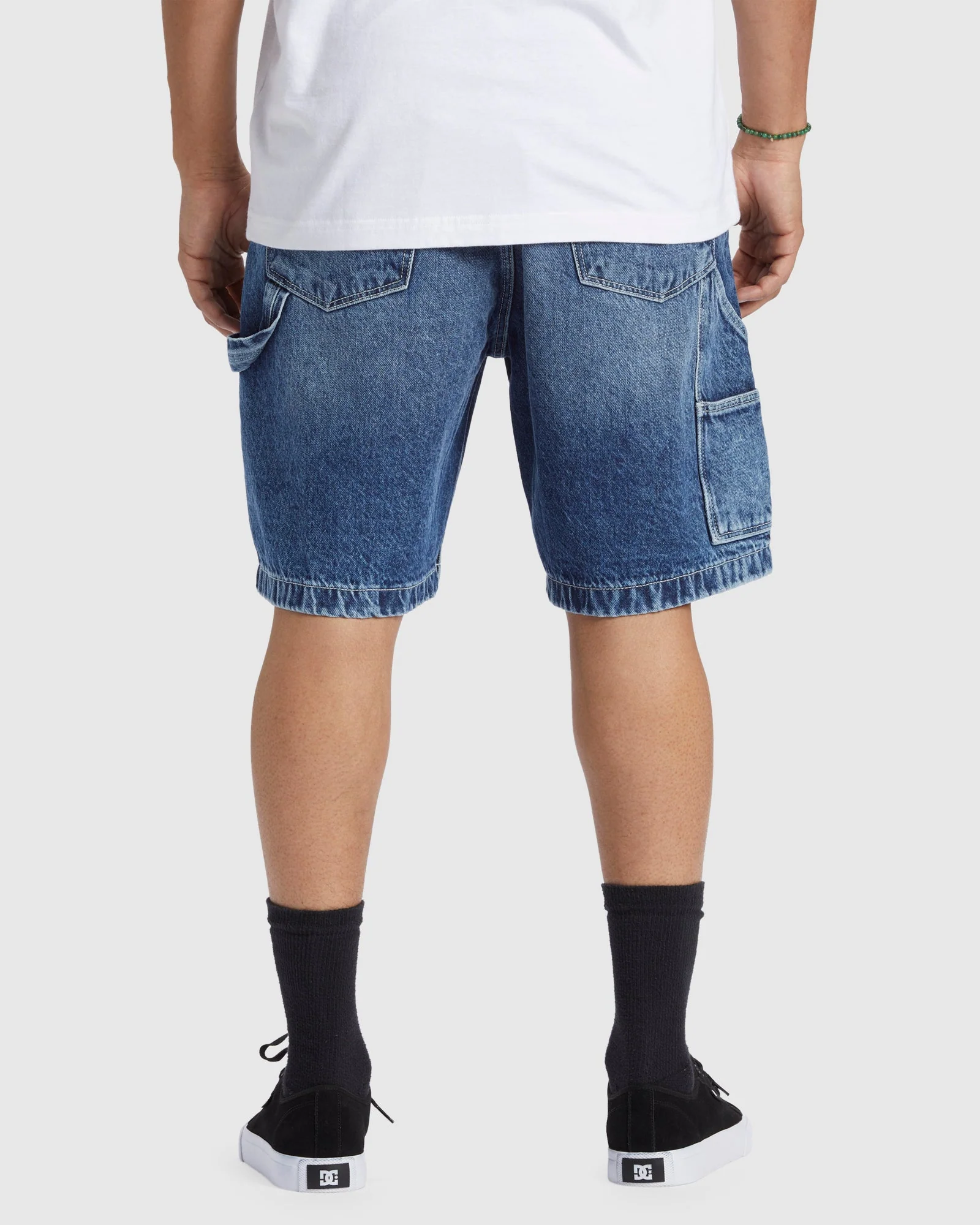 Mens Carpenter Baggy Denim Shorts - Image 3
