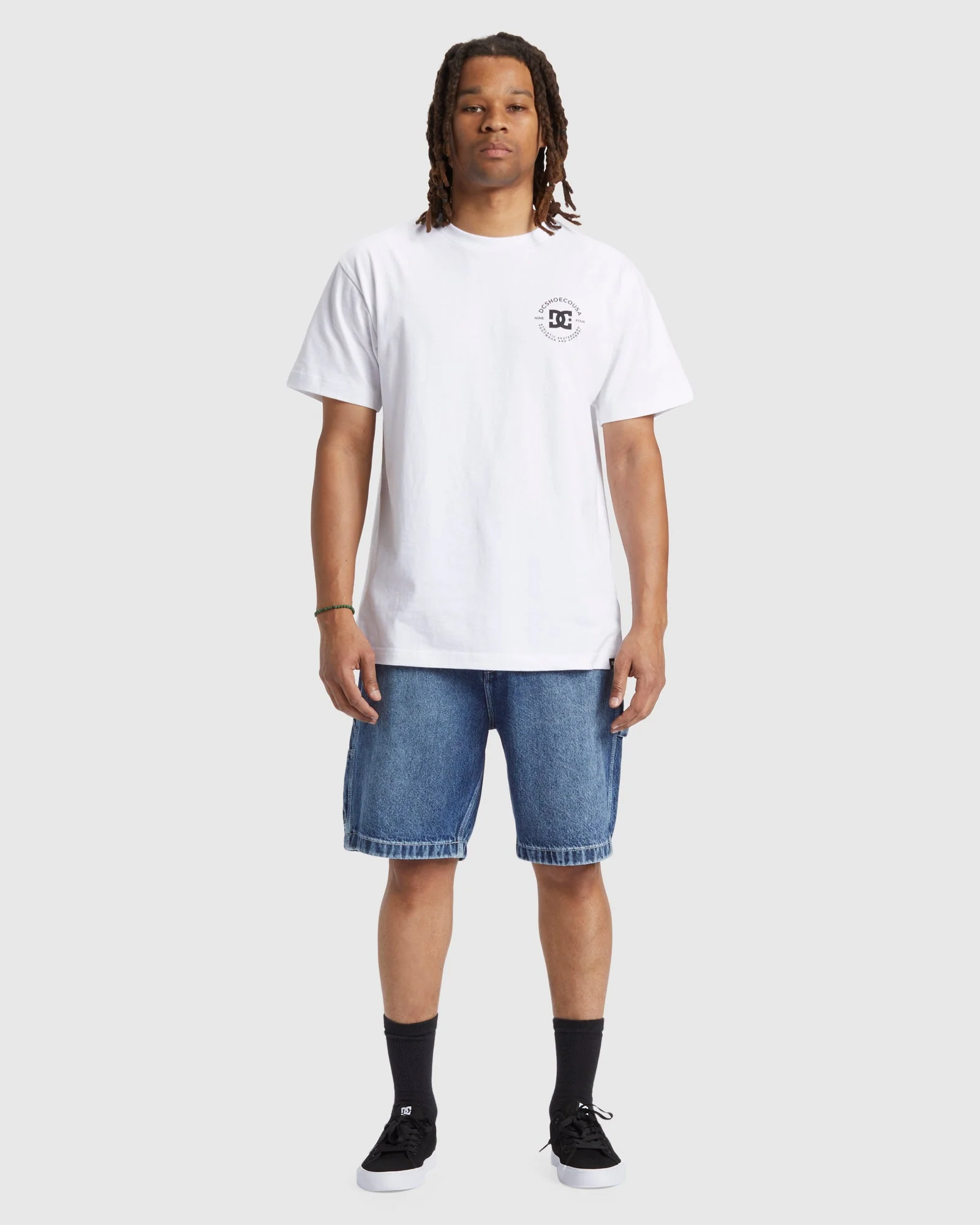 Mens Carpenter Baggy Denim Shorts - Image 5
