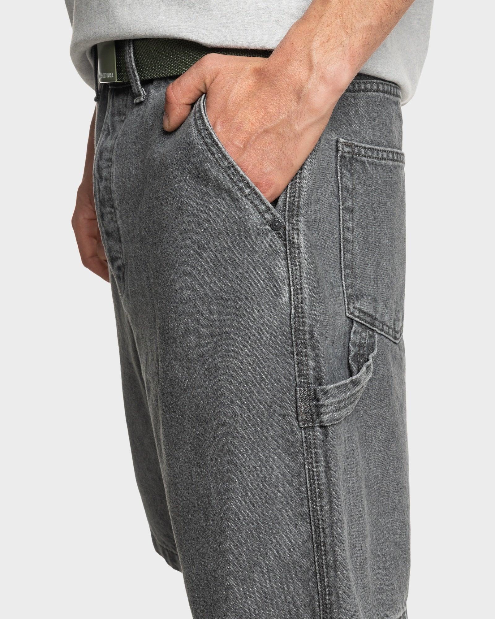 Mens Carpenter 22" Denim Shorts - Image 4