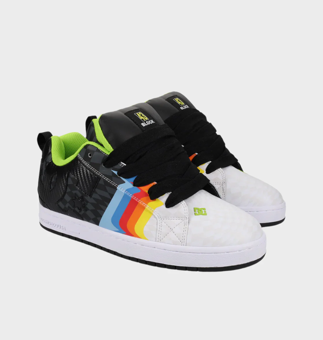 43i Mens Court Graffik Skate Shoes - Image 2