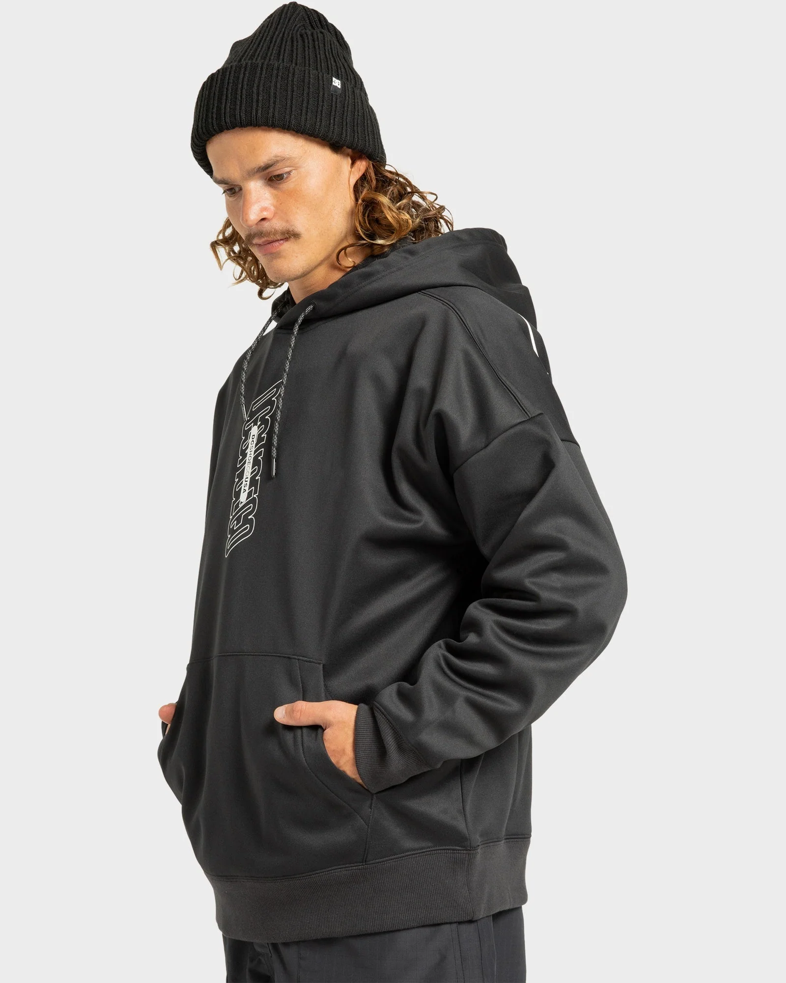Mens DC Omega Fleece Pullover Hoodie - Image 3