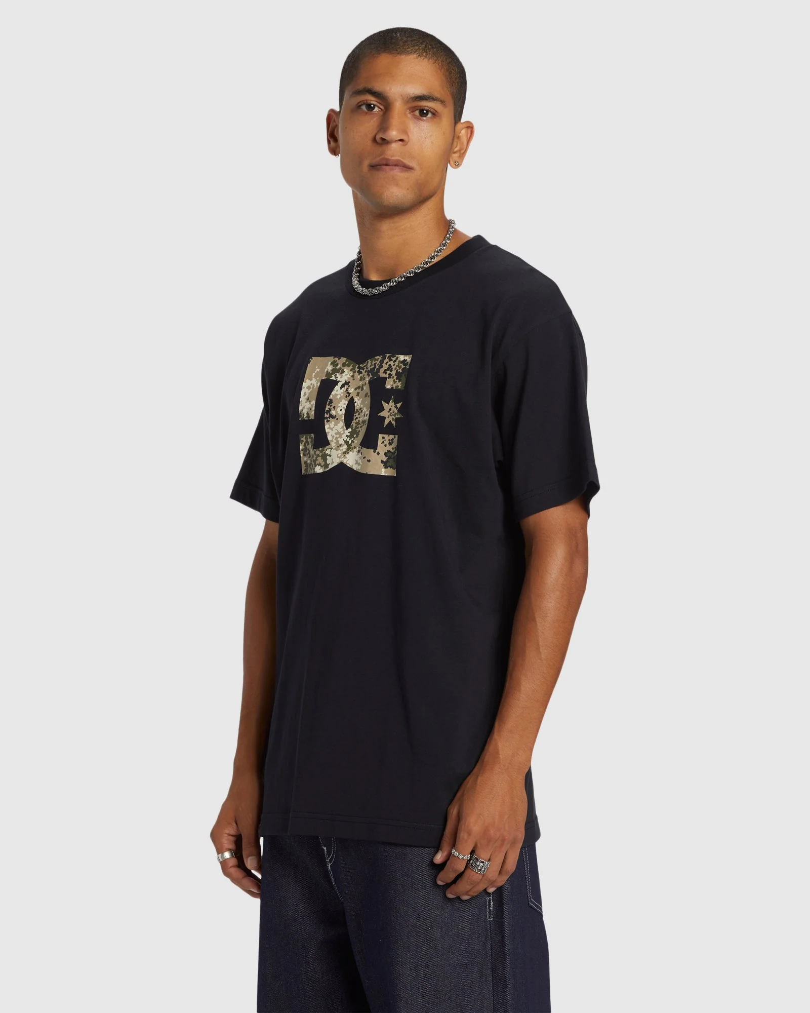 Mens DC Star Fill Heritage Short Sleeve T-Shirt - Image 2
