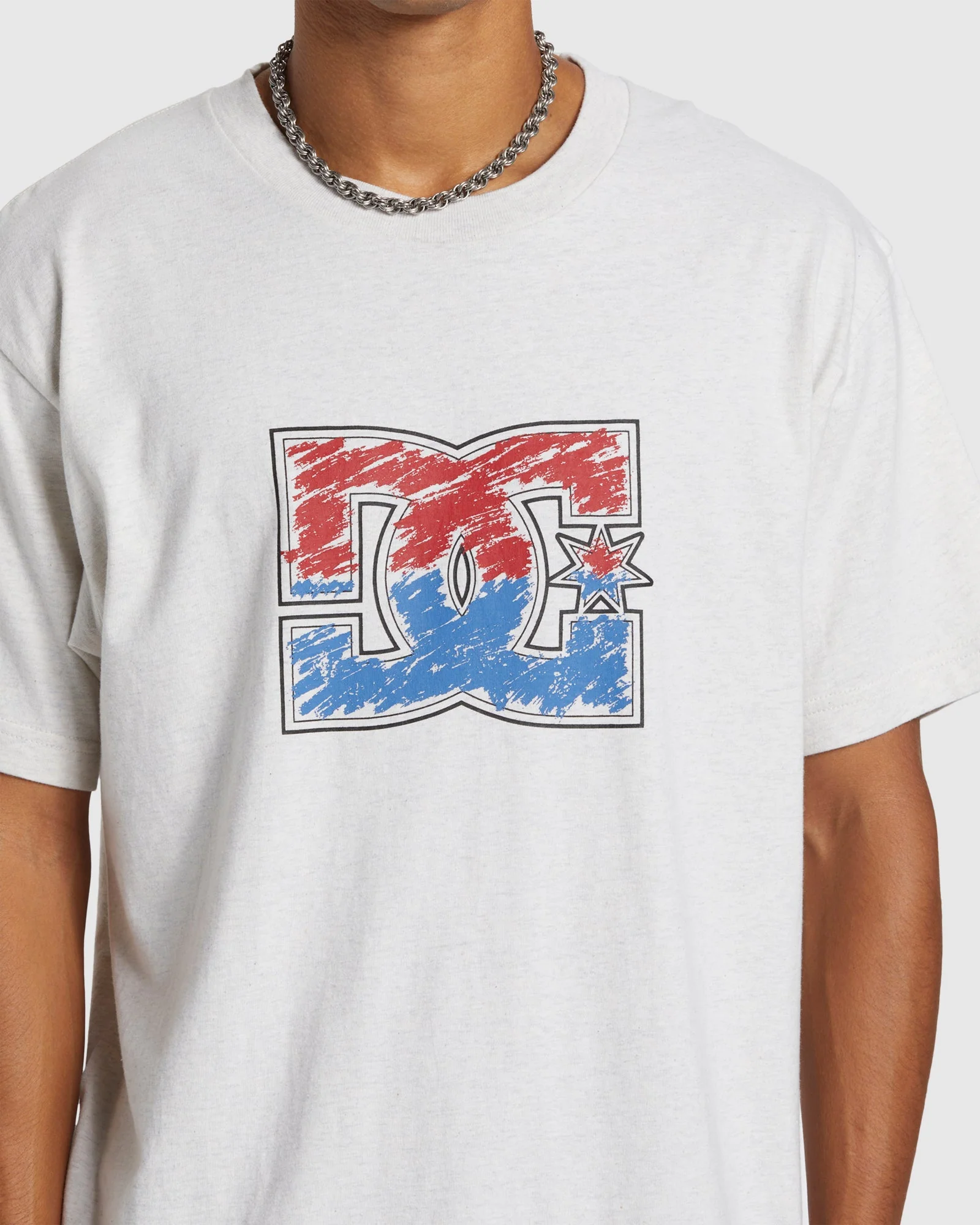 Mens DC Star Inline Heritage Short Sleeve T-Shirt - Image 4
