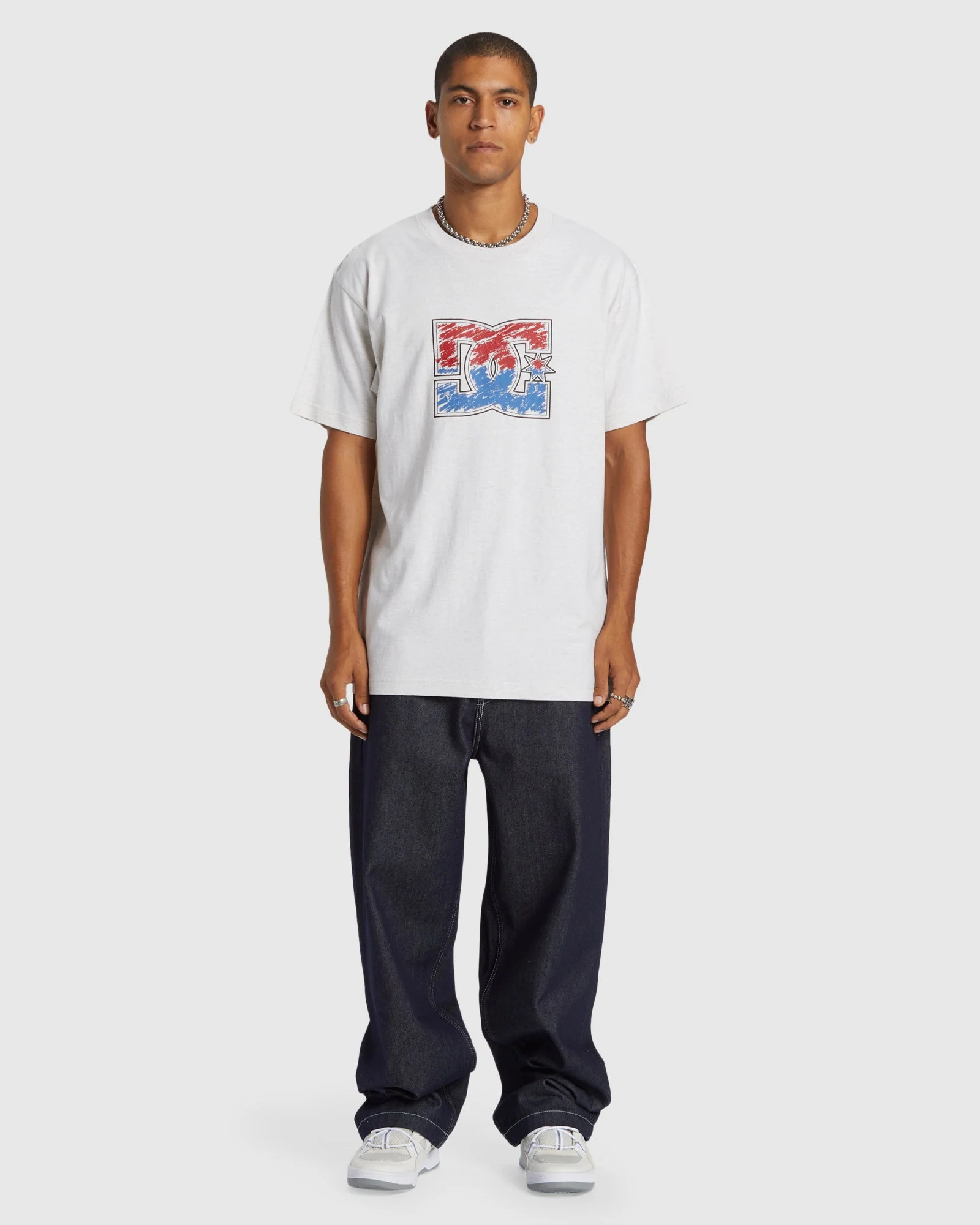 Mens DC Star Inline Heritage Short Sleeve T-Shirt - Image 5