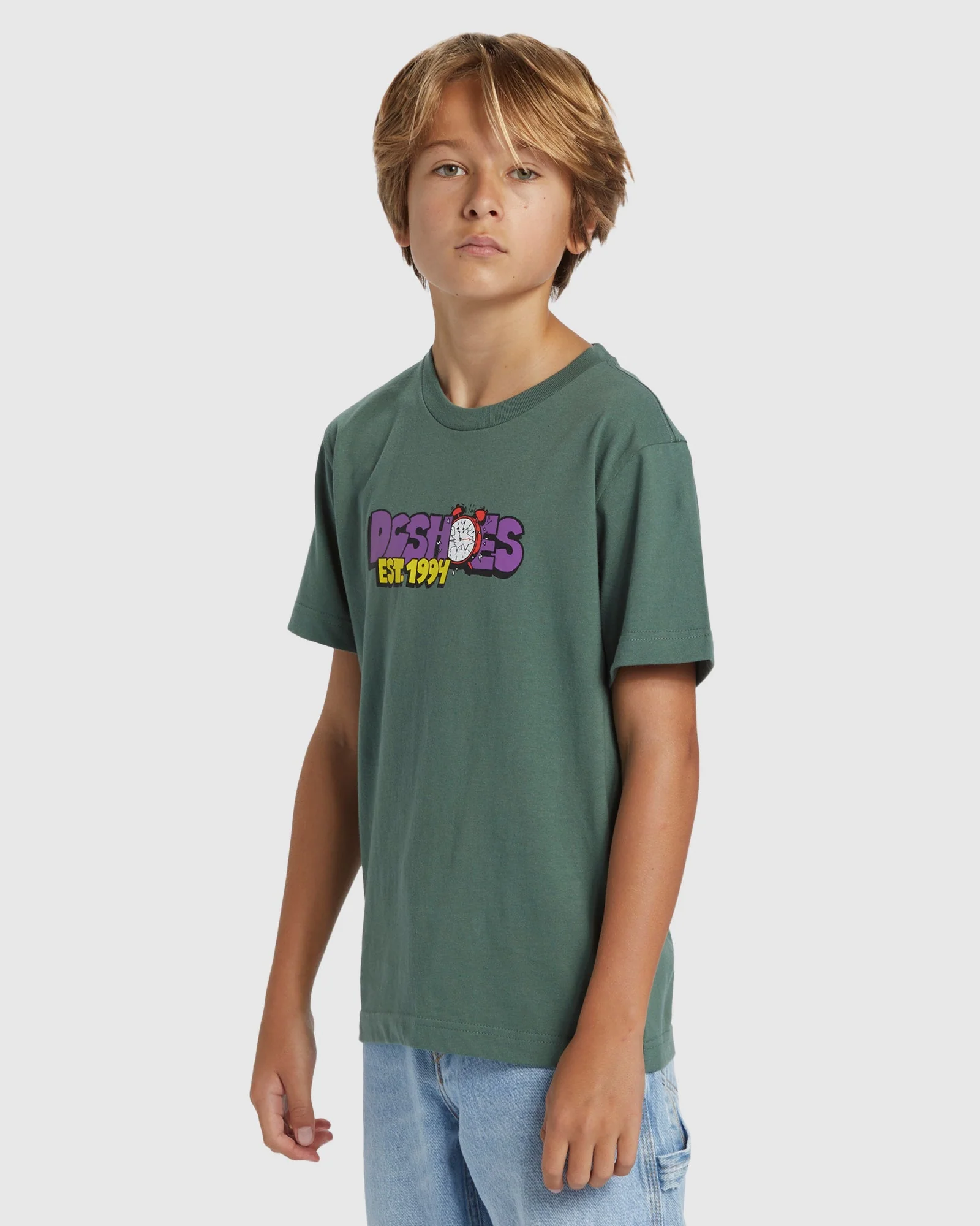 Boys 8-16 Its Time Short Sleeve T-Shirt - Image 2