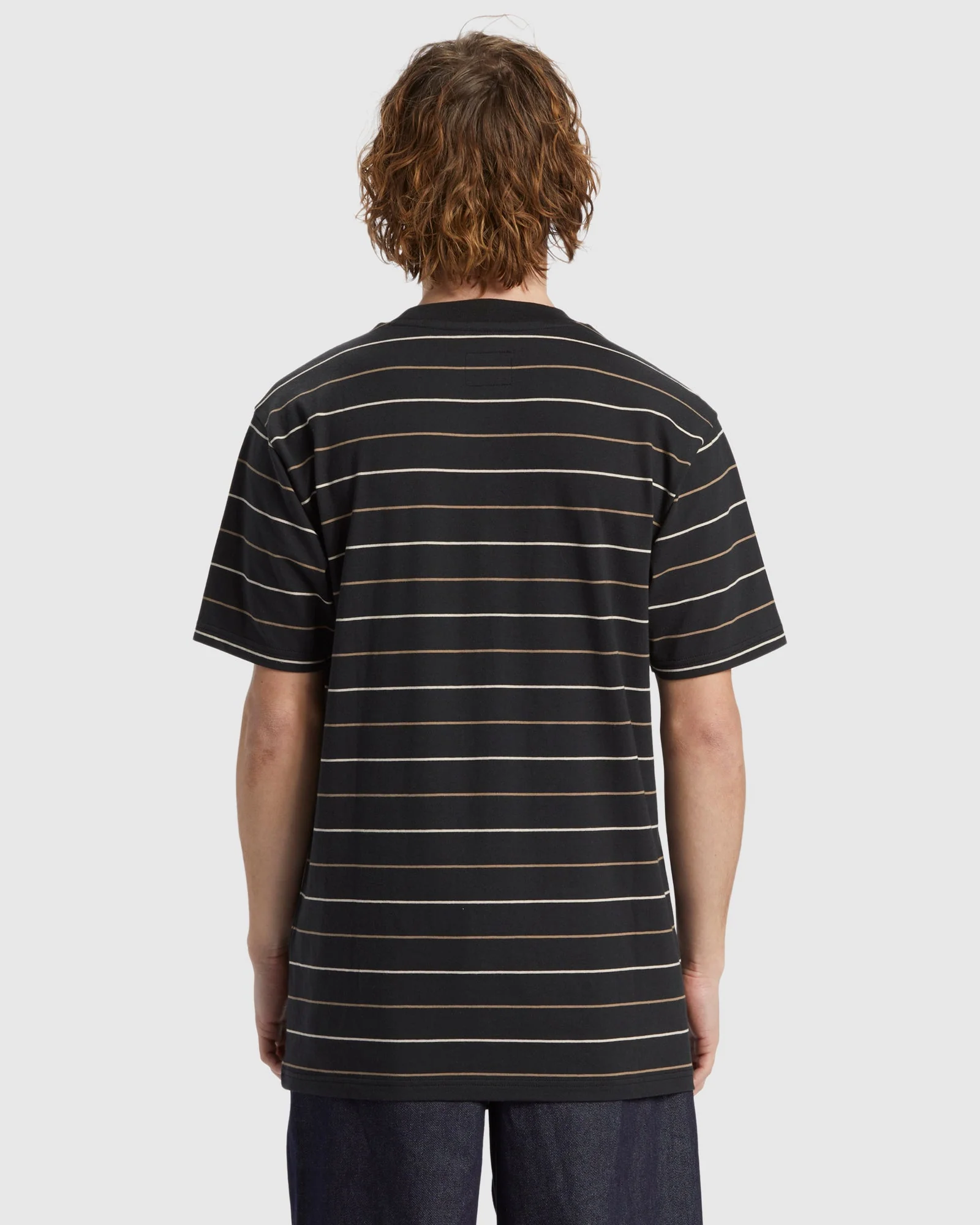 Mens Lowstate Stripe Short Sleeve Top - Image 3
