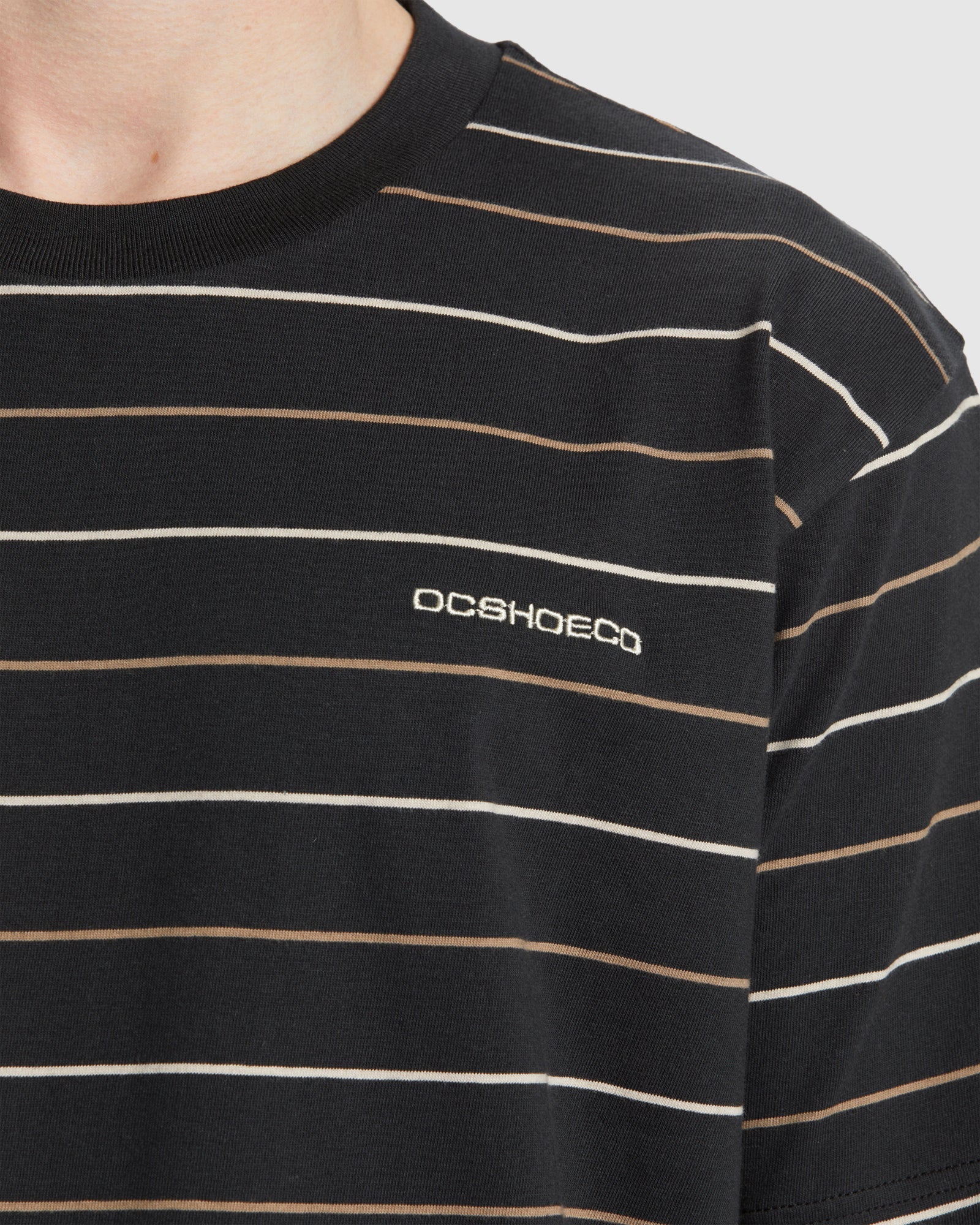 Mens Lowstate Stripe Short Sleeve Top - Image 4
