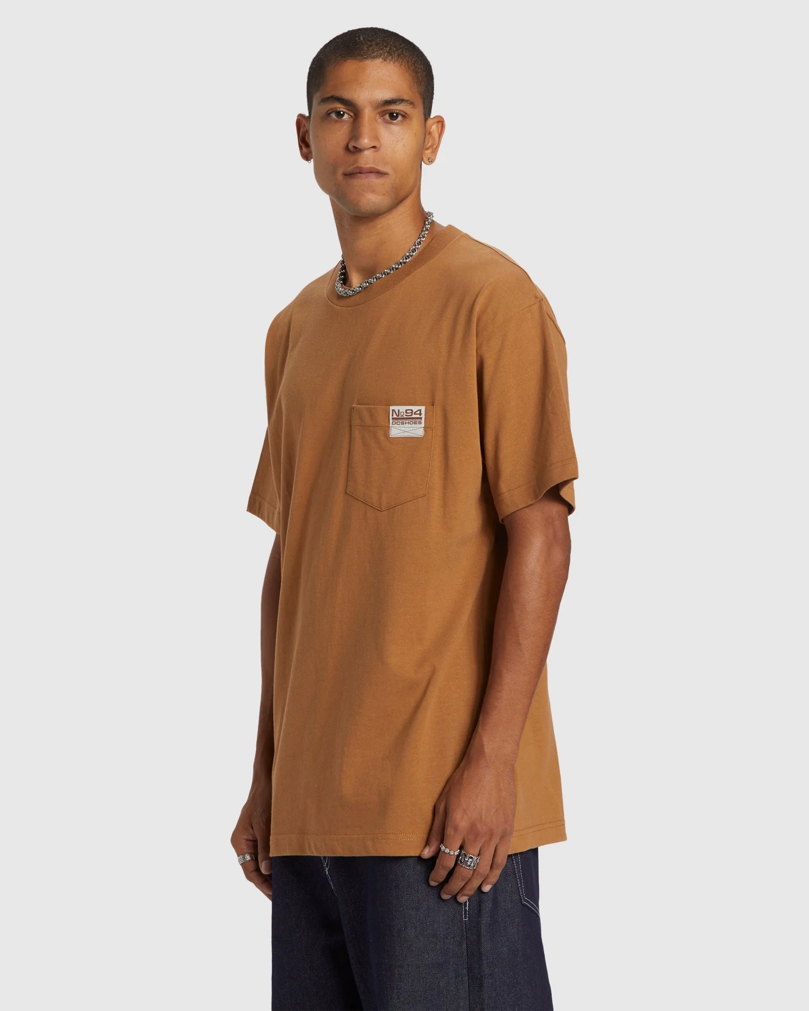 Mens No 94 Worker Pocket Heritage Short Sleeve T-Shirt - Image 2