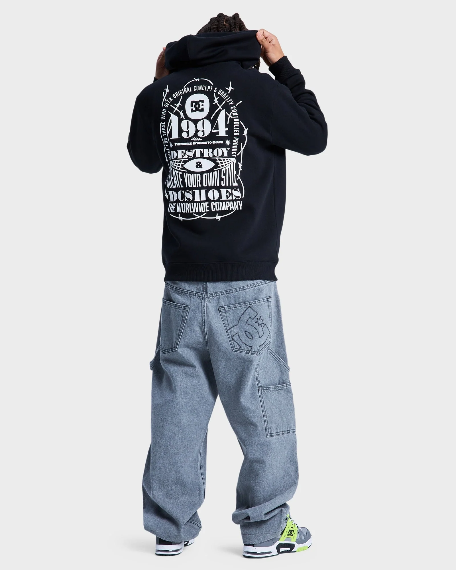 Mens Shaped Destroy Pullover Hoodie - Image 7