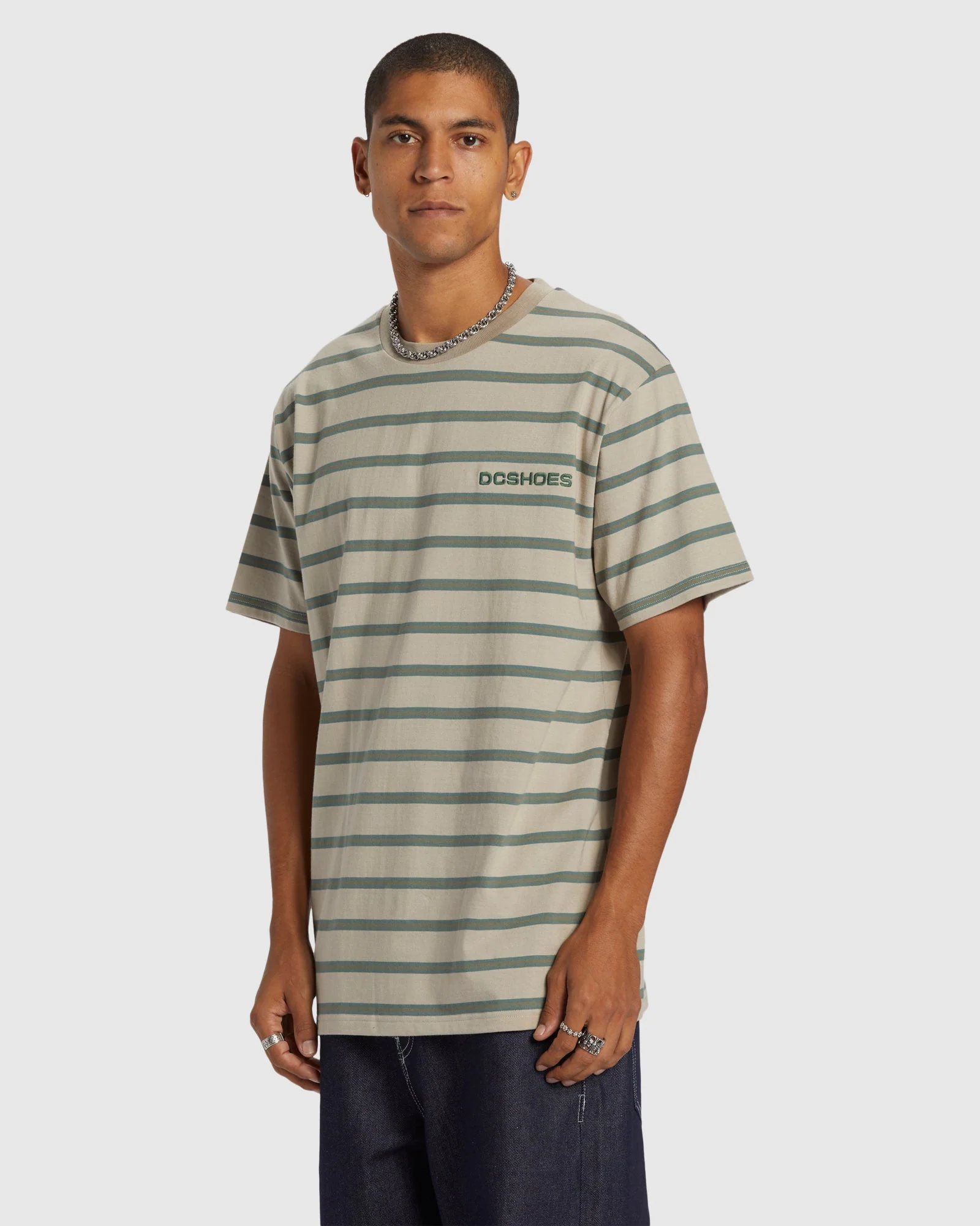 Mens Upstate Stripe T-Shirt - Image 2