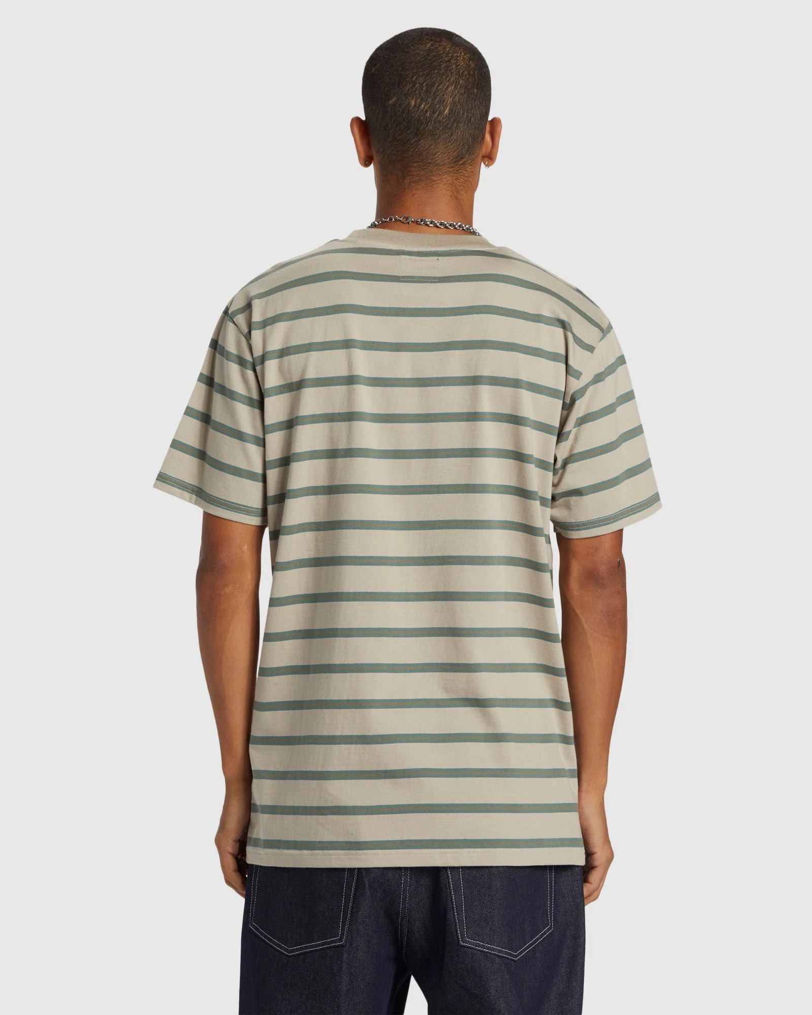 Mens Upstate Stripe T-Shirt - Image 3