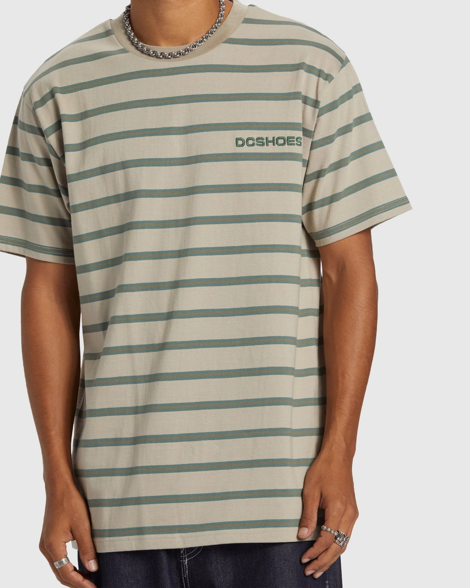 Mens Upstate Stripe T-Shirt - Image 4