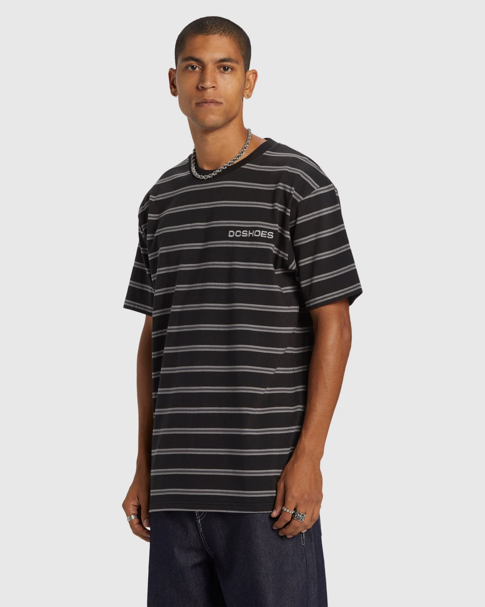 Mens Upstate Stripe T-Shirt - Image 2