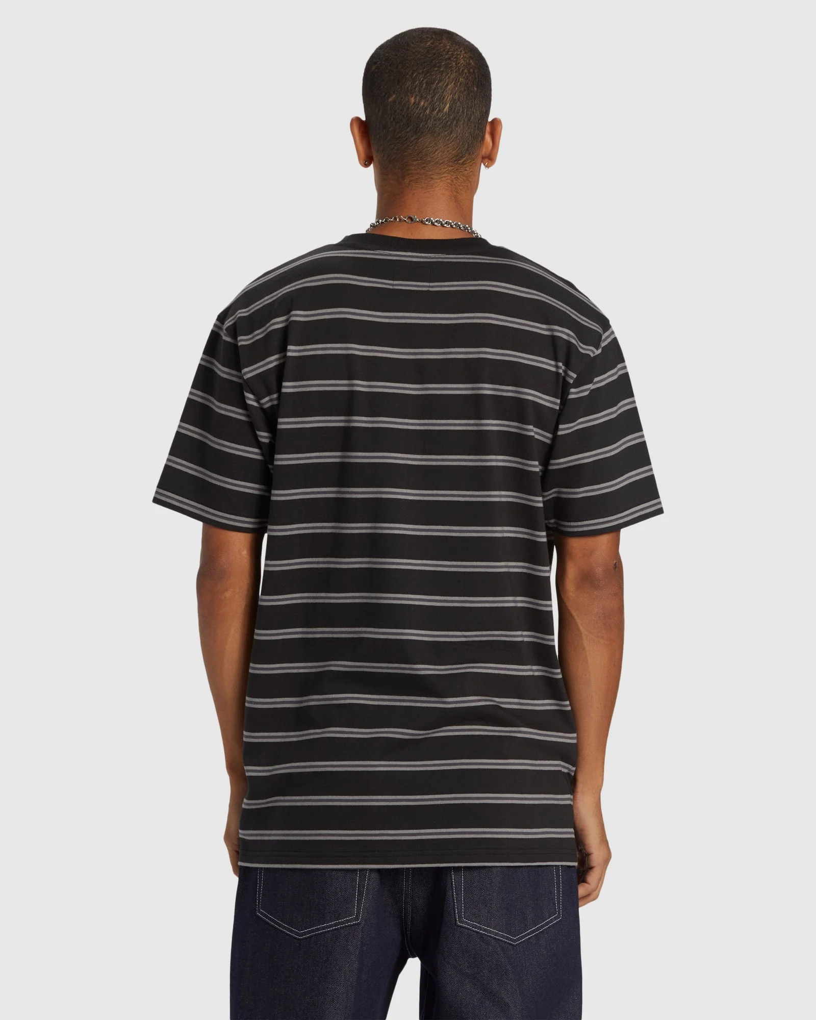Mens Upstate Stripe T-Shirt - Image 3