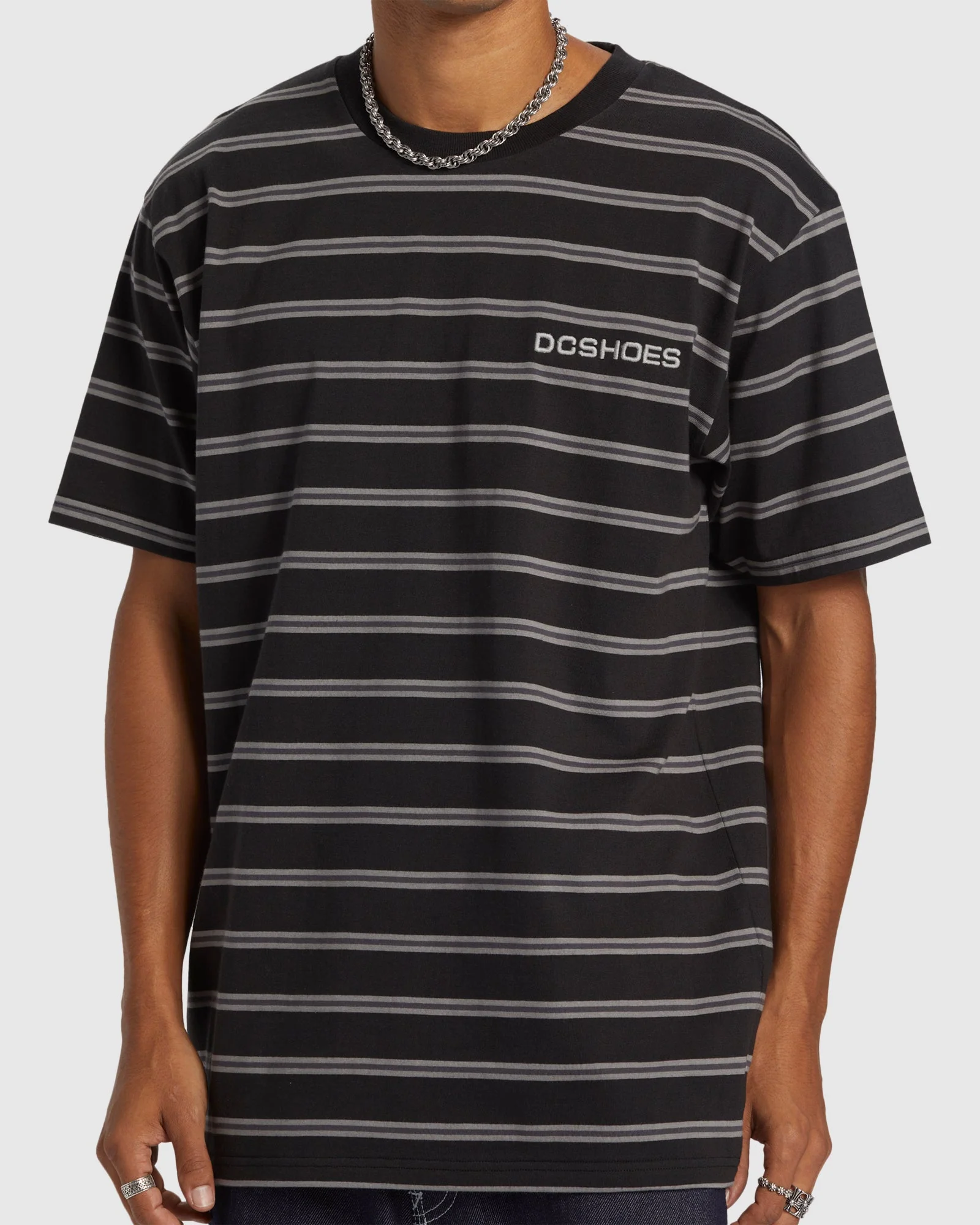 Mens Upstate Stripe T-Shirt - Image 4