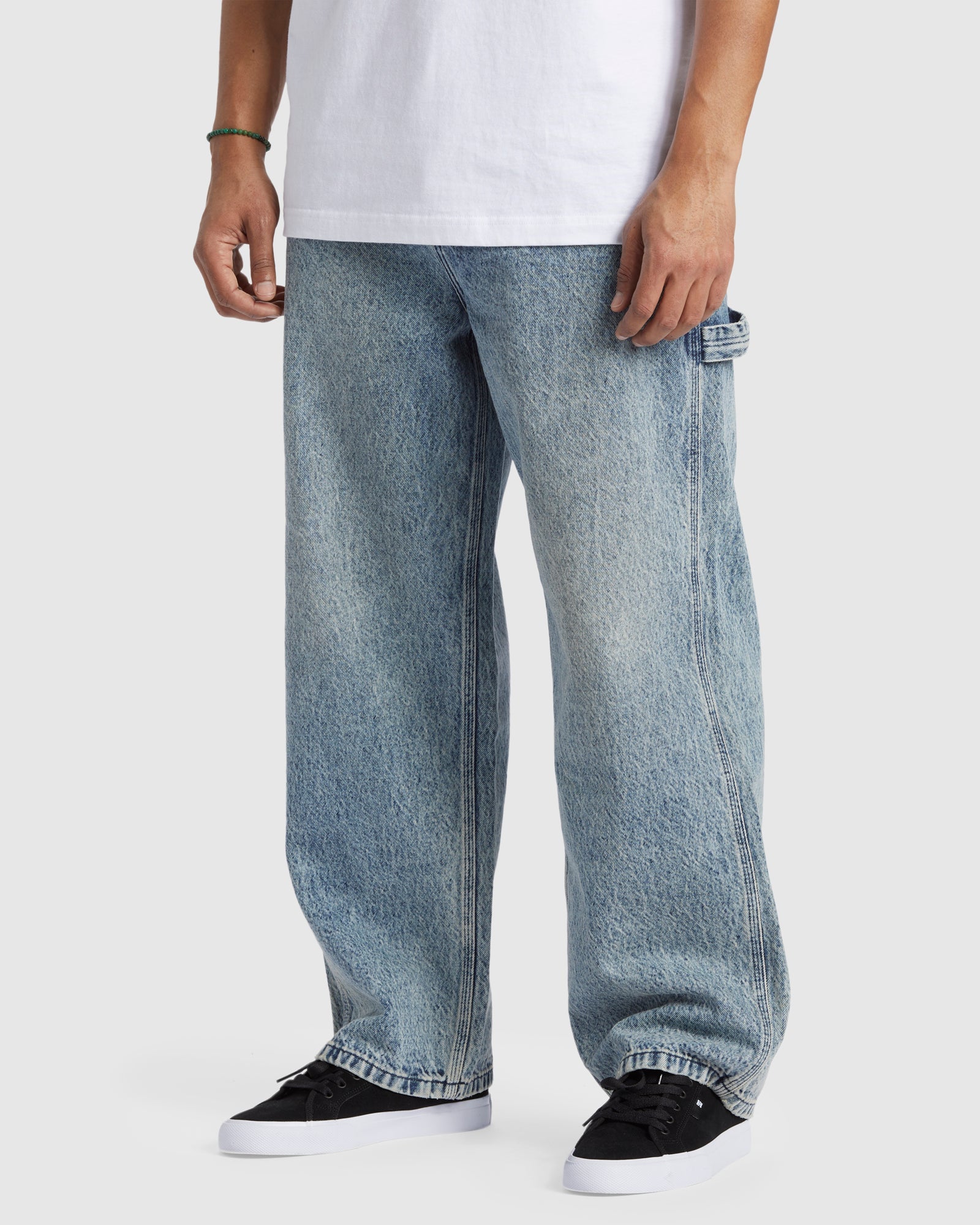 Mens Worker Baggy Carpenter RDI Denim Pants - Image 2