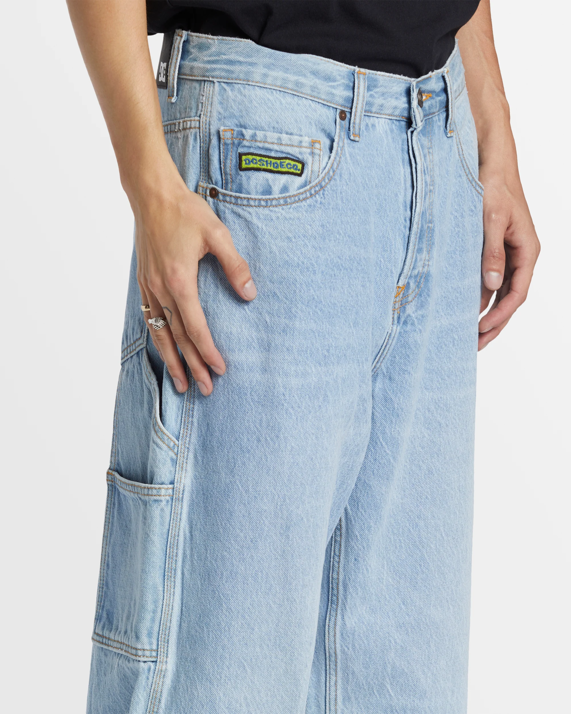 Mens Worker Denim Jeans - Image 4