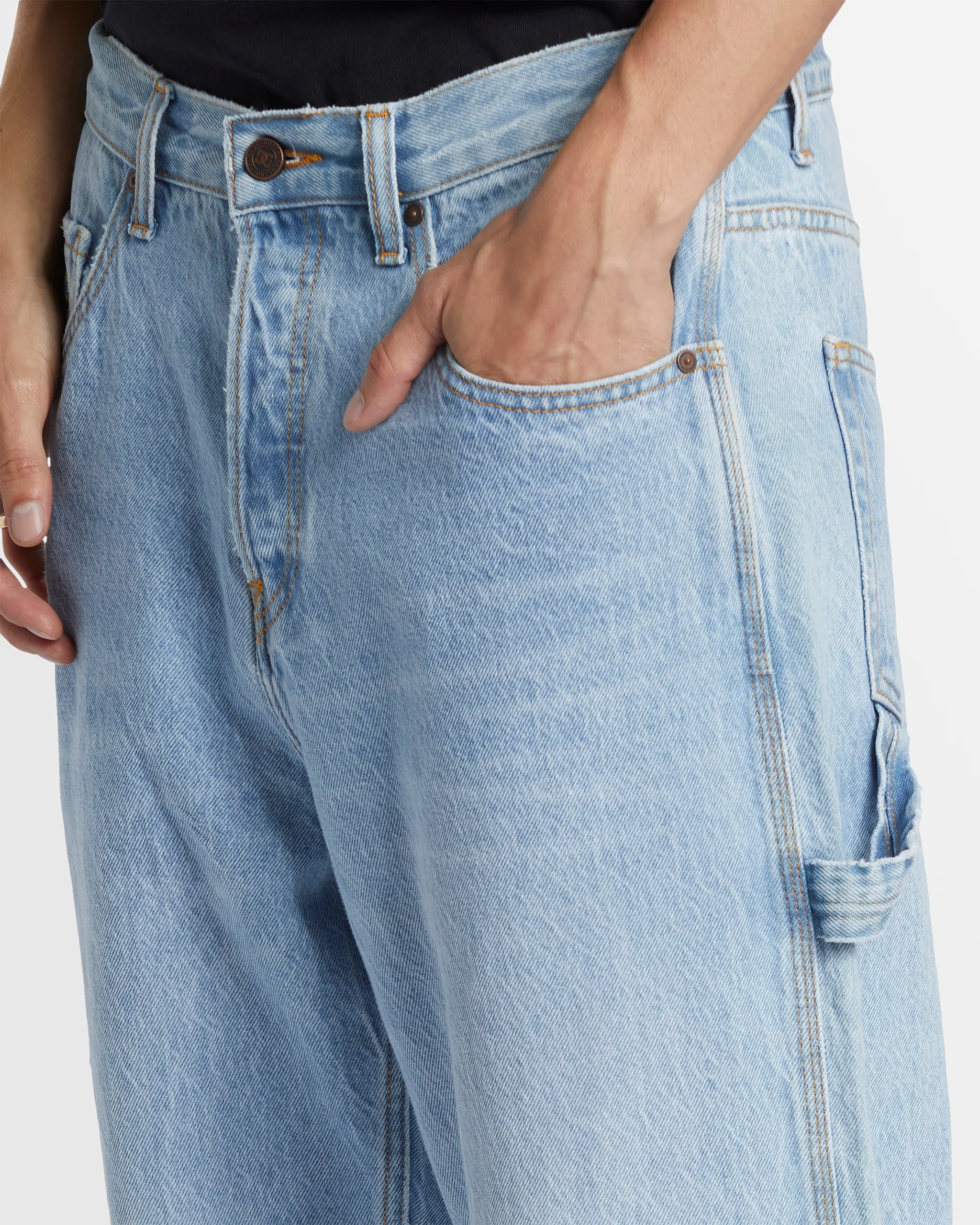 Mens Worker Denim Jeans - Image 5