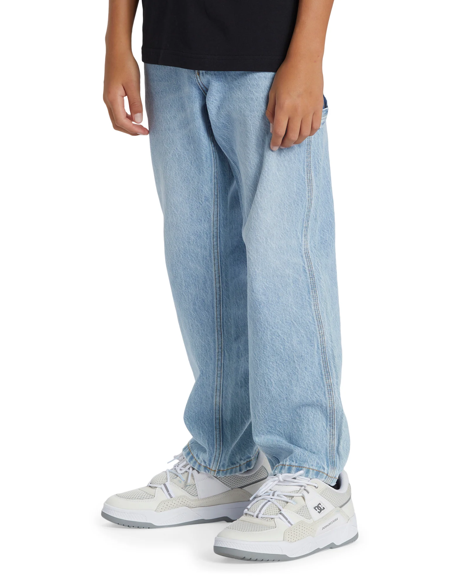 Boys 8-16 Worker Baggy Carpenter Denim Pants - Image 2