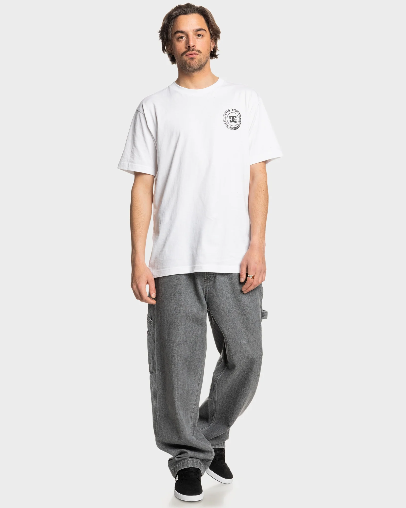 Mens Worker Baggy Relaxed Fit Jeans - Image 7