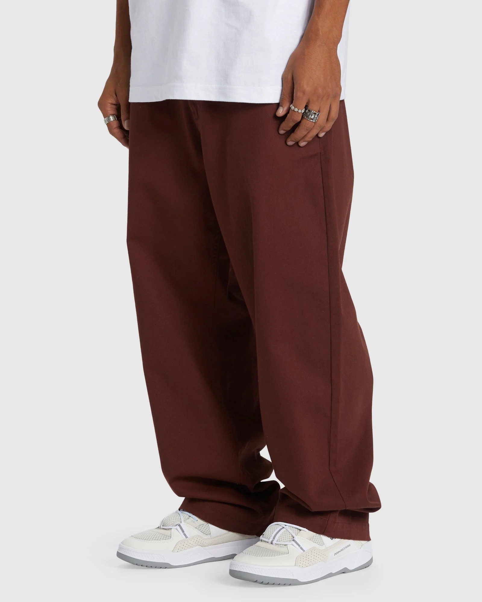 Mens Worker Baggy Chino Pants - Image 2