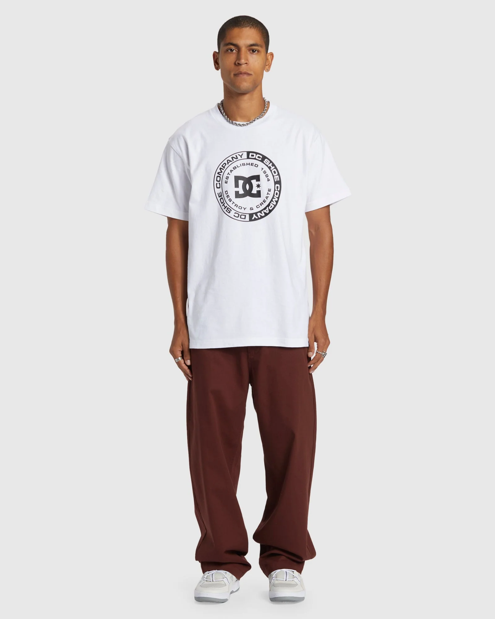 Mens Worker Baggy Chino Pants - Image 5
