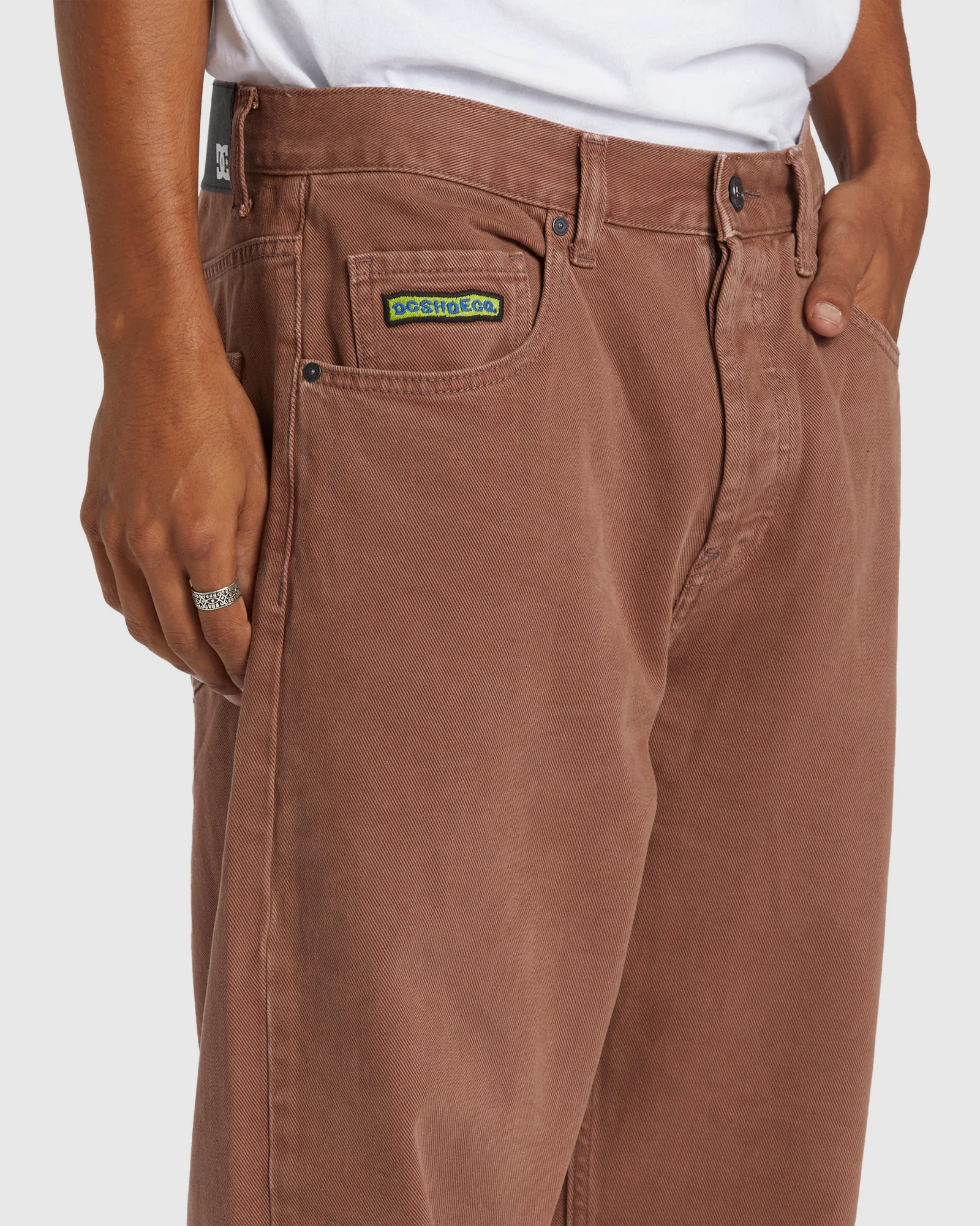 Mens Worker Baggy Denim Pants - Image 4