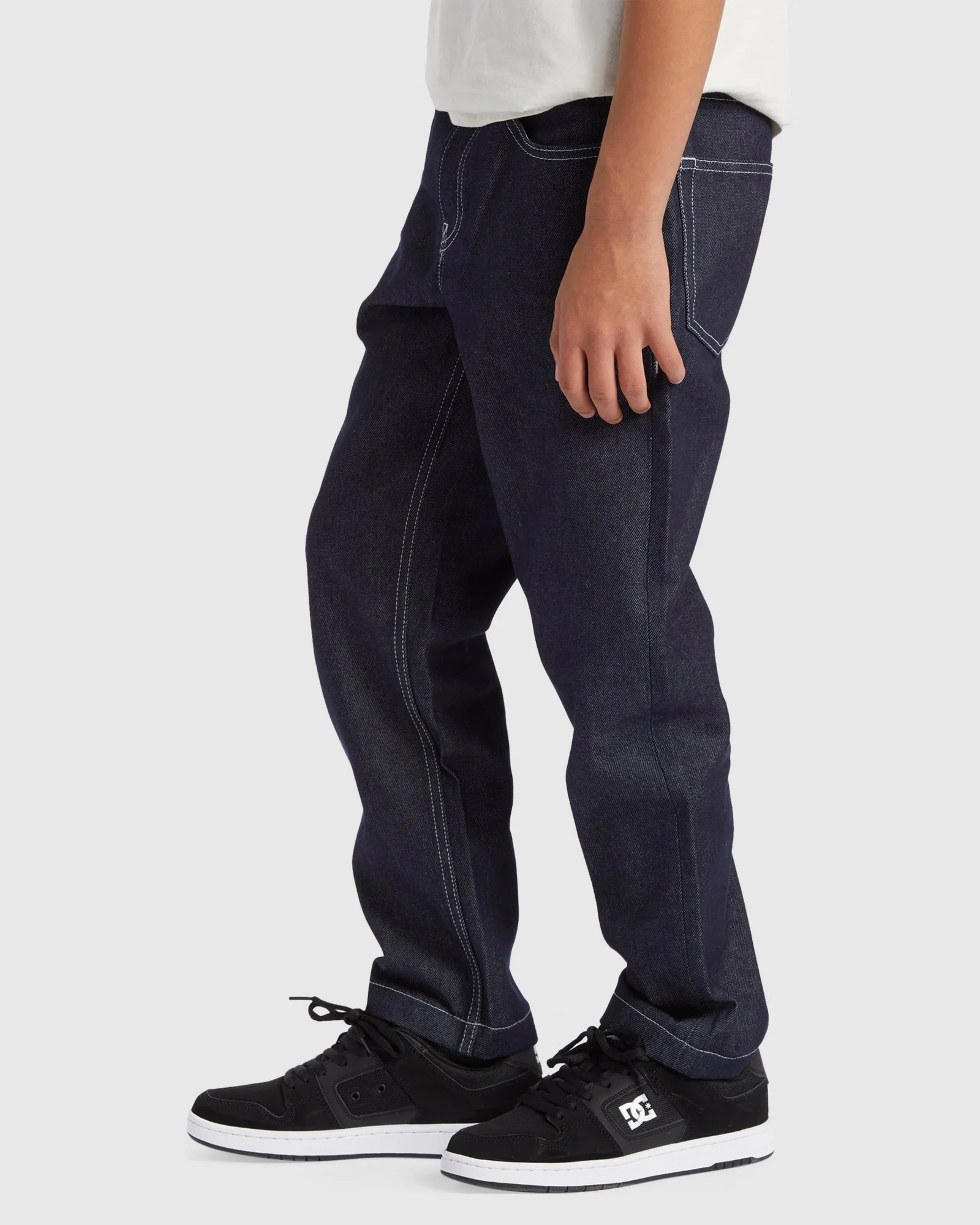 Boy's Worker Baggy Denim Rri Pants - Image 2