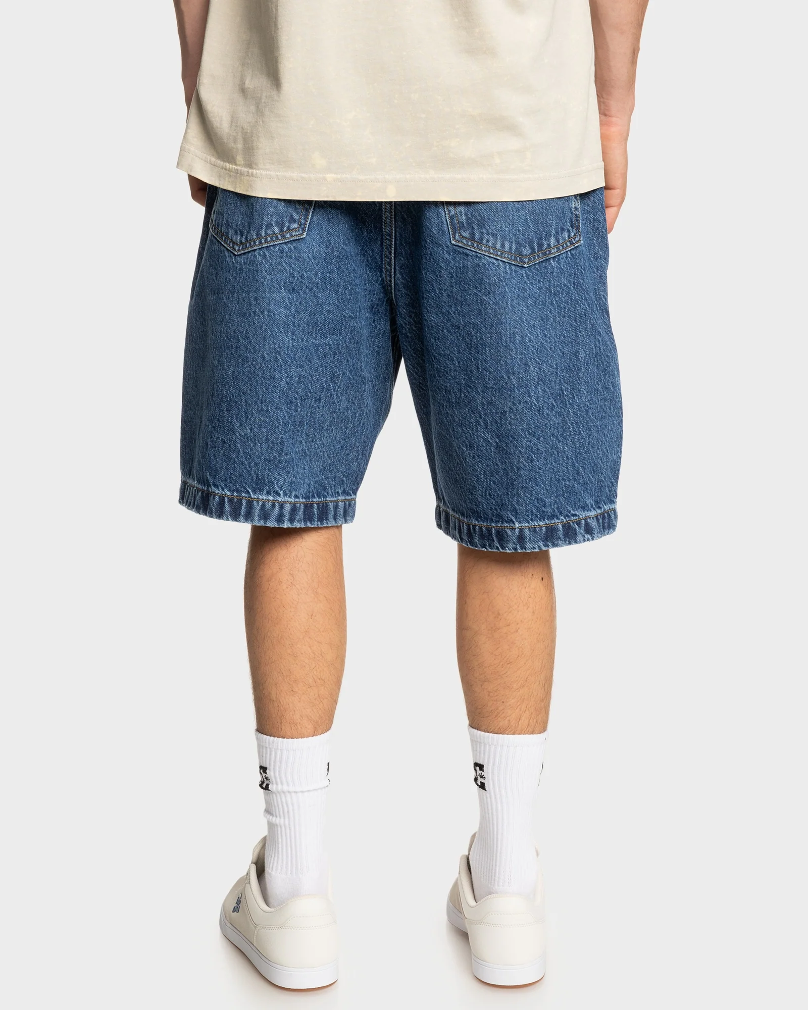 Mens Worker Baggy 19.5" Denim Shorts - Image 3