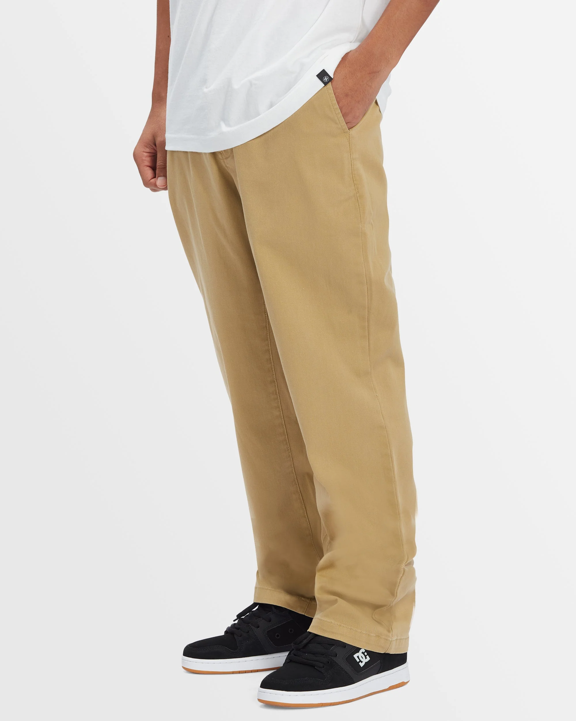 Mens Worker Relaxed Chino Pants - Image 2